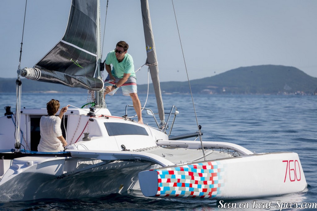 corsair 760 sport sailboat specifications and details on